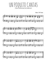 Téléchargez l'arrangement pour piano de la partition de Un poquito cantas en PDF